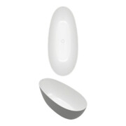 V&B Rechteck-Badewanne CoD Antao 170x75x50cm, freistehend, Quaryl, weiß
