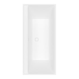 V&B Rechteck-Badewanne Collaro Duo 160x75cm, EB-Ausf. st. wh., stone white