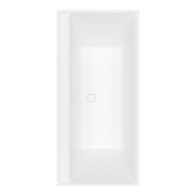 V&B Rechteck-Badewanne Collaro Duo 160x75cm, EB-Ausf. st. wh., stone white