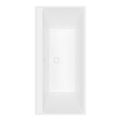 V&B Rechteck-Badewanne Collaro Duo 160x75cm, EB-Ausf. Weiß Alpin, weiß