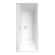 V&B Rechteck-Badewanne Collaro Duo 160x75cm, Einbauausführung Gold, weiß-1