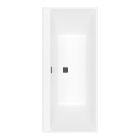 V&B Rechteck-Badewanne Collaro Duo 170x75cm, EB-Ausf. bl Matt, stone white