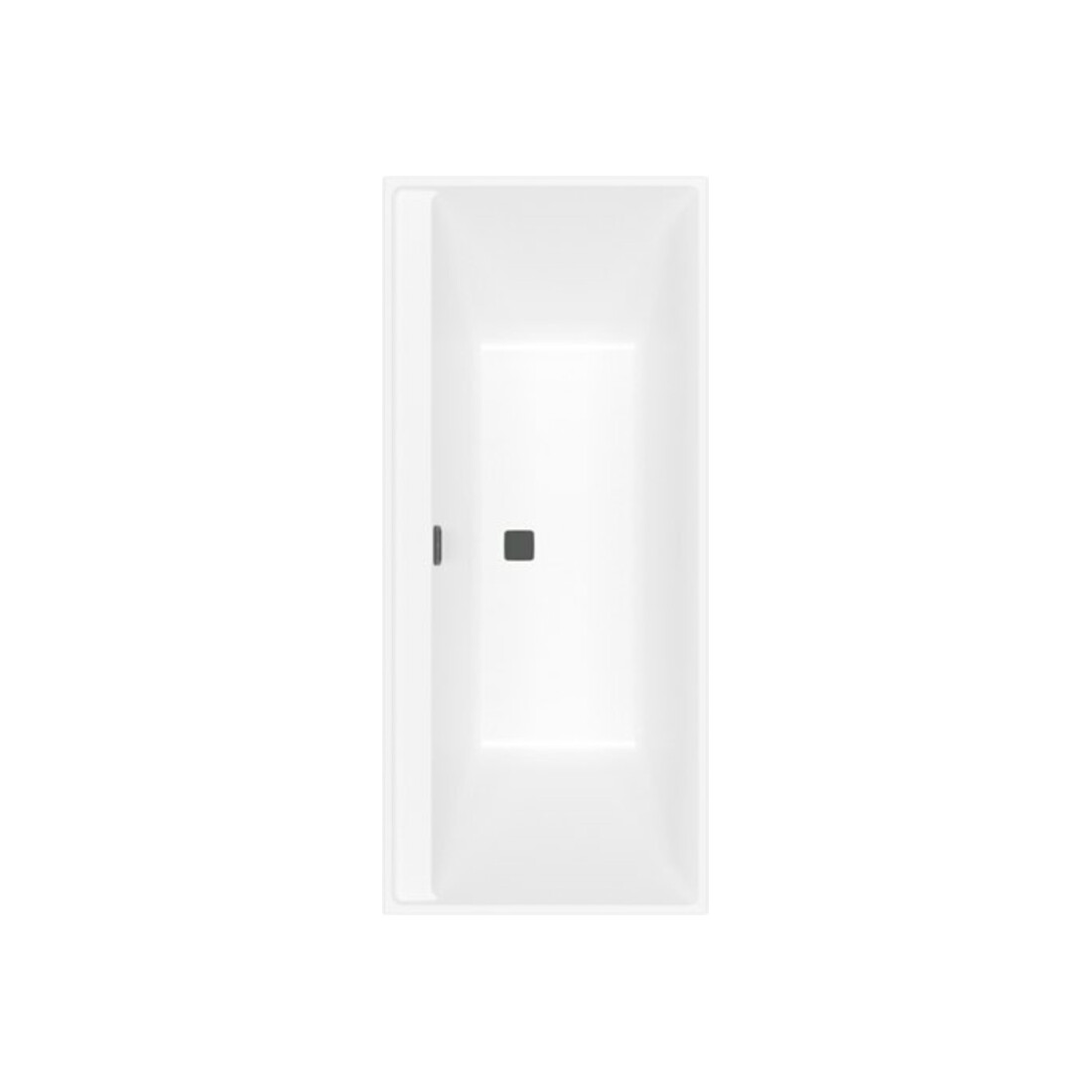 V&B Rechteck-Badewanne Collaro Duo 170x75cm, EB-Ausf. bl Matt, stone white