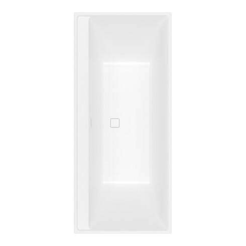 V&B Rechteck-Badewanne Collaro Duo 170x75cm, EB-Ausf. champ., stone white