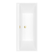 V&B Rechteck-Badewanne Collaro Duo 170x75cm, EB-Ausf. Gold, stone white