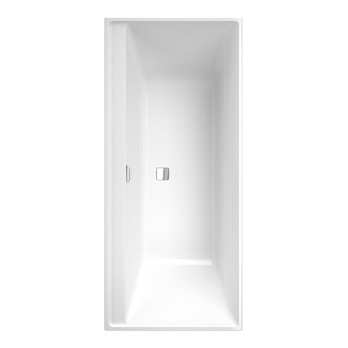 V&B Rechteck-Badewanne Collaro Duo 170x75cm, Einbauausführung Chrome, weiß