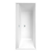 V&B Rechteck-Badewanne Collaro Duo 170x75cm, Einbauausführung Chrome, weiß