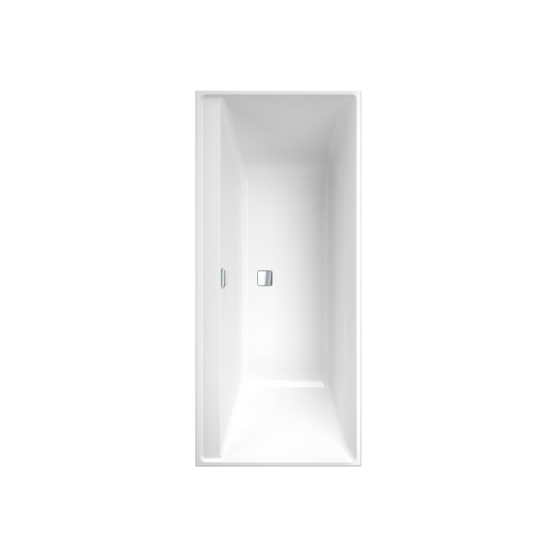 V&B Rechteck-Badewanne Collaro Duo 170x75cm, Einbauausführung Chrome, weiß