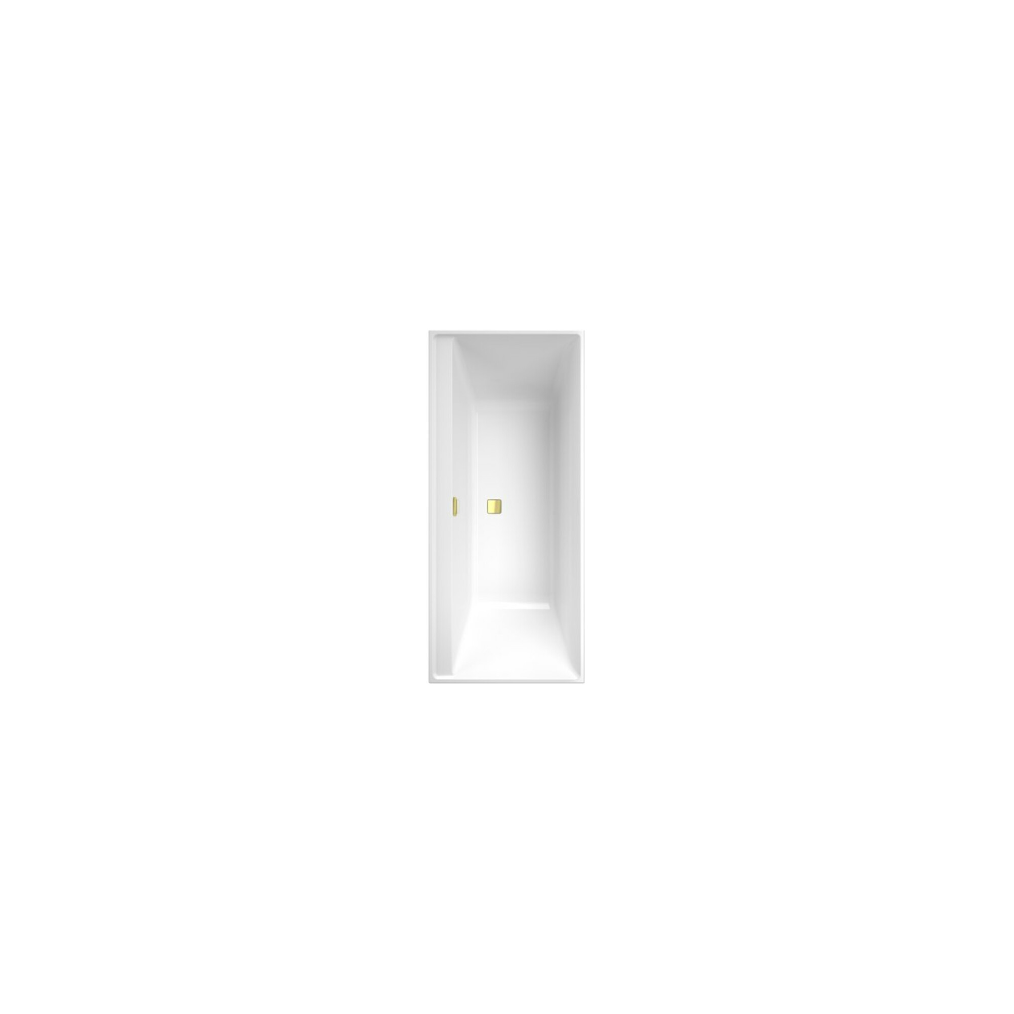 V&B Rechteck-Badewanne Collaro Duo 170x75cm, Einbauausführung Gold, weiß ; Villeroy & Boch