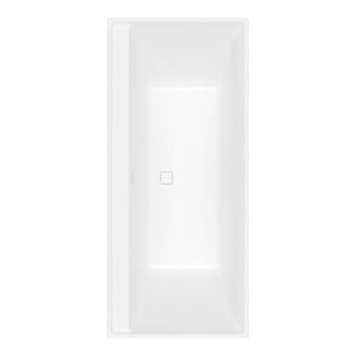 V&B Rechteck-Badewanne Collaro Duo 180x80cm, EB-Ausf. champ., stone white