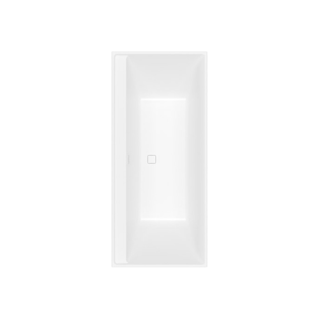 V&B Rechteck-Badewanne Collaro Duo 180x80cm, EB-Ausf. champ., stone white