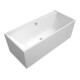 V&B Rechteck-Badewanne Collaro Duo 180x80cm, Einbauausführung Chrome, weiß-1