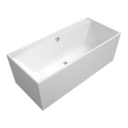 V&B Rechteck-Badewanne Collaro Duo 180x80cm, Einbauausführung Chrome, weiß