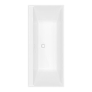 V&B Rechteck-Badewanne Collaro Duo 180x80cm, Einbauausführung Chrome, weiß