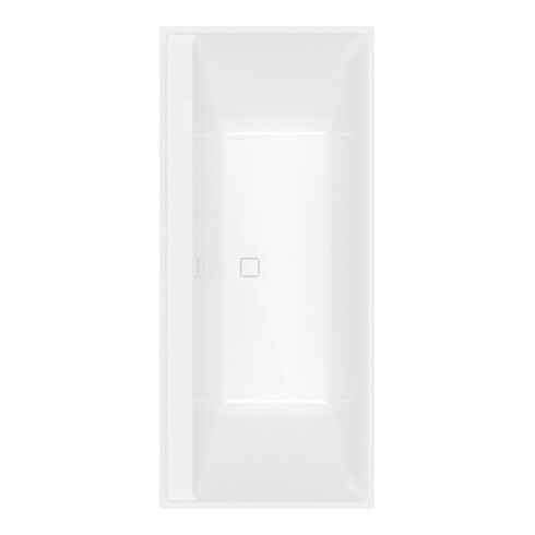 V&B Rechteck-Badewanne Collaro Duo 180x80cm, Einbauausführung Chrome, weiß