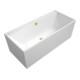 V&B Rechteck-Badewanne Collaro Duo 180x80cm, Einbauausführung Gold, weiß-1