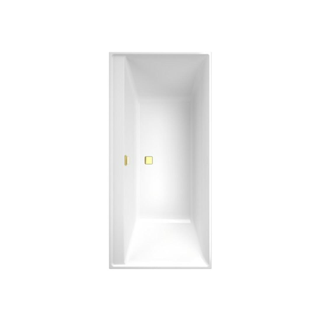 V&B Rechteck-Badewanne Collaro Duo 190x90cm, Einbauausführung Gold, weiß