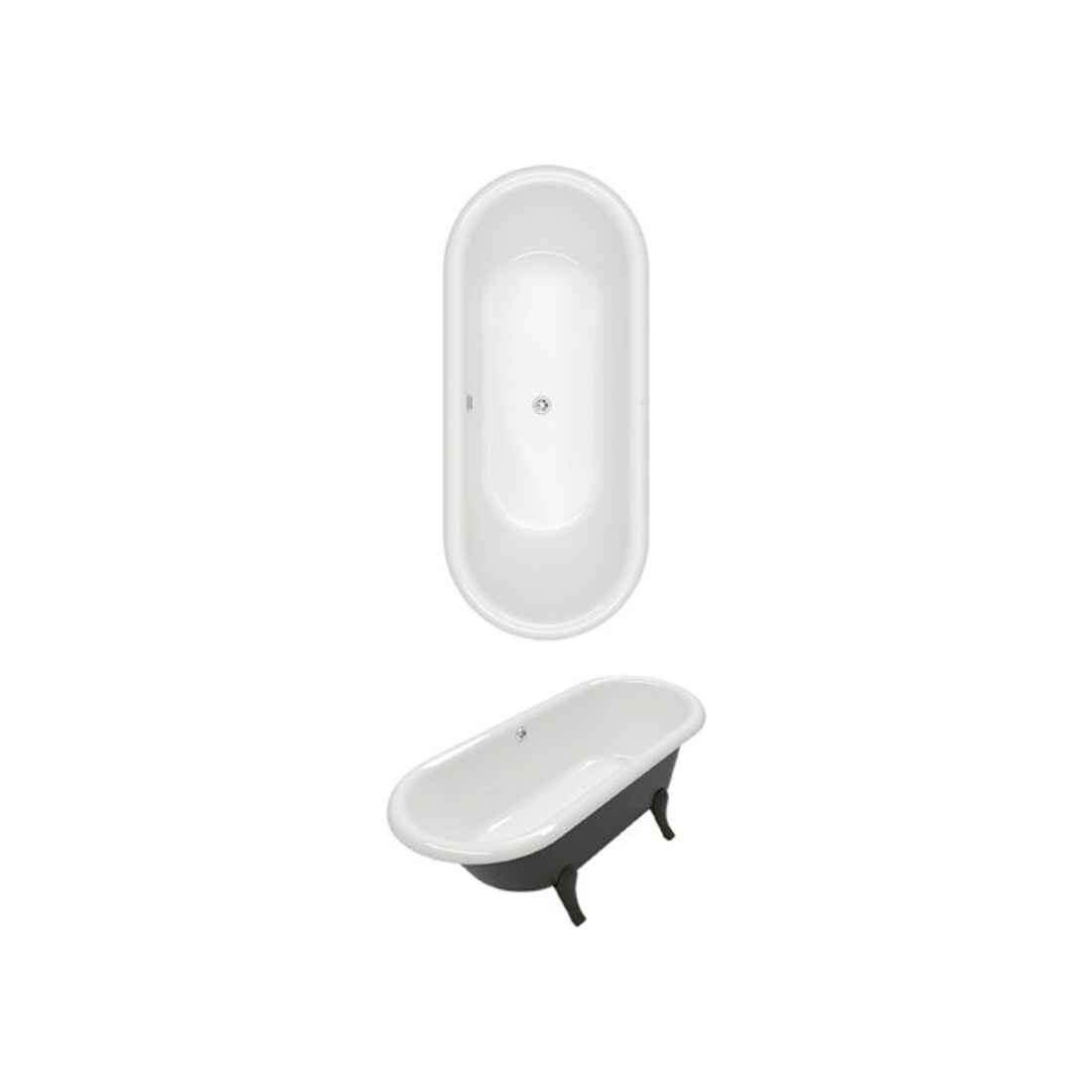 V&B Rechteck-Badewanne Hommage 171x77x61,7cm, f., Qua., Col. o Dem., we