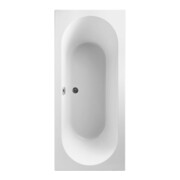 V&B Rechteck-Badewanne O.NOVO 190x90cm, weiß, Ablauf mittig