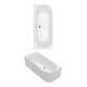 V&B Rechteck-Badewanne Oberon 180x80x62cm, Vorw., Acr., li, st. wh. C+-1