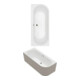 V&B Rechteck-Badewanne Oberon 180x80x62cm, Vorw., Acr., li, st. wh. C+-1