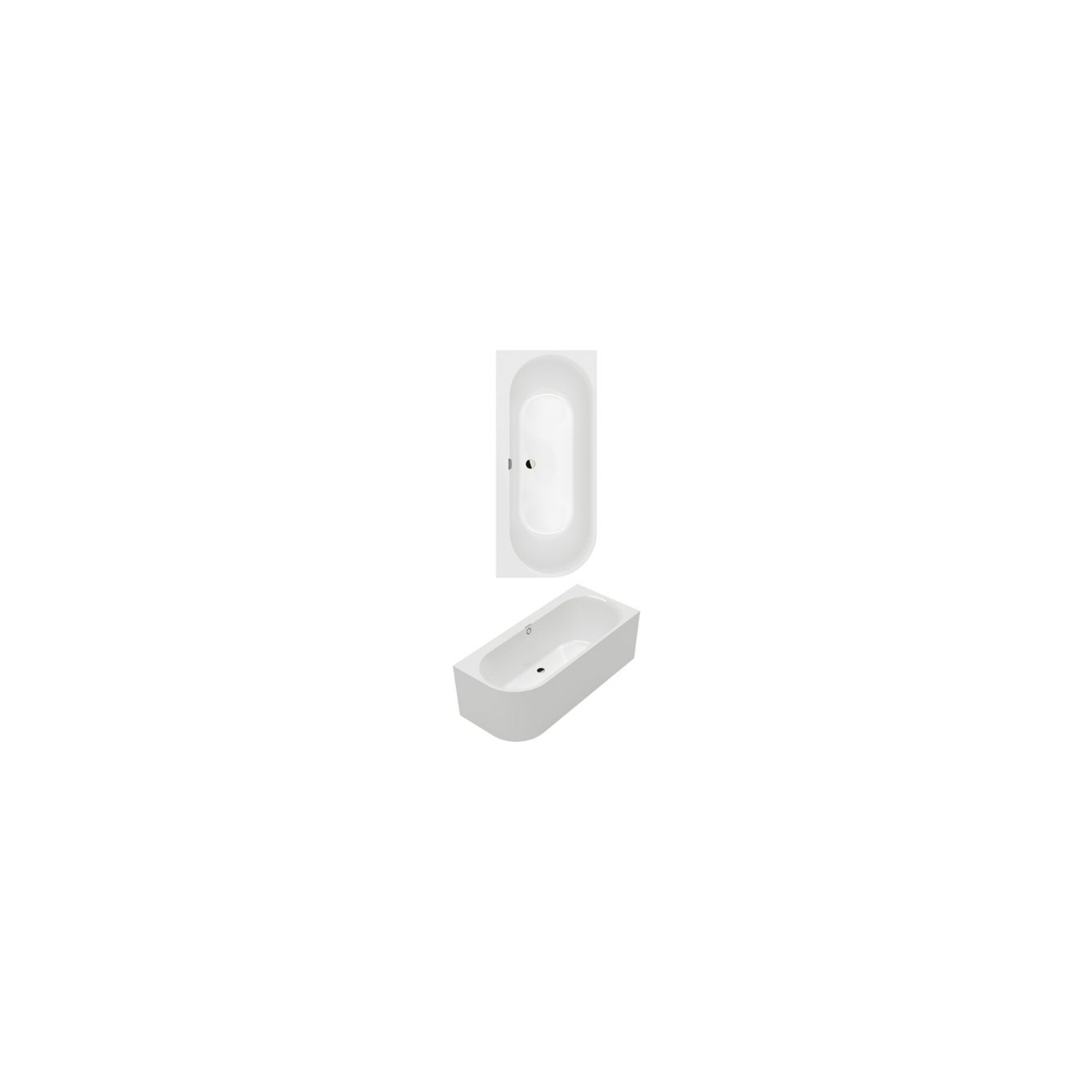 V&B Rechteck-Badewanne Oberon 180x80x62cm, Vorw., Acr., re, st. wh. C+ ; Villeroy & Boch