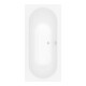 V&B Rechteck-Badewanne Oberon 190x90cm, Ablauf mittig, stone white-1