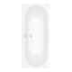 V&B Rechteck-Badewanne Oberon 2.0 170x75cm, Ablauf mittig, stone white-1
