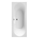 V&B Rechteck-Badewanne Oberon 2.0 180x80cm, Ablauf mittig, stone white-1