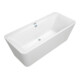V&B Rechteck-Badewanne Squaro Edge 12 Duo 180x80cm, Abl mitt., freist., m Sch., we-1
