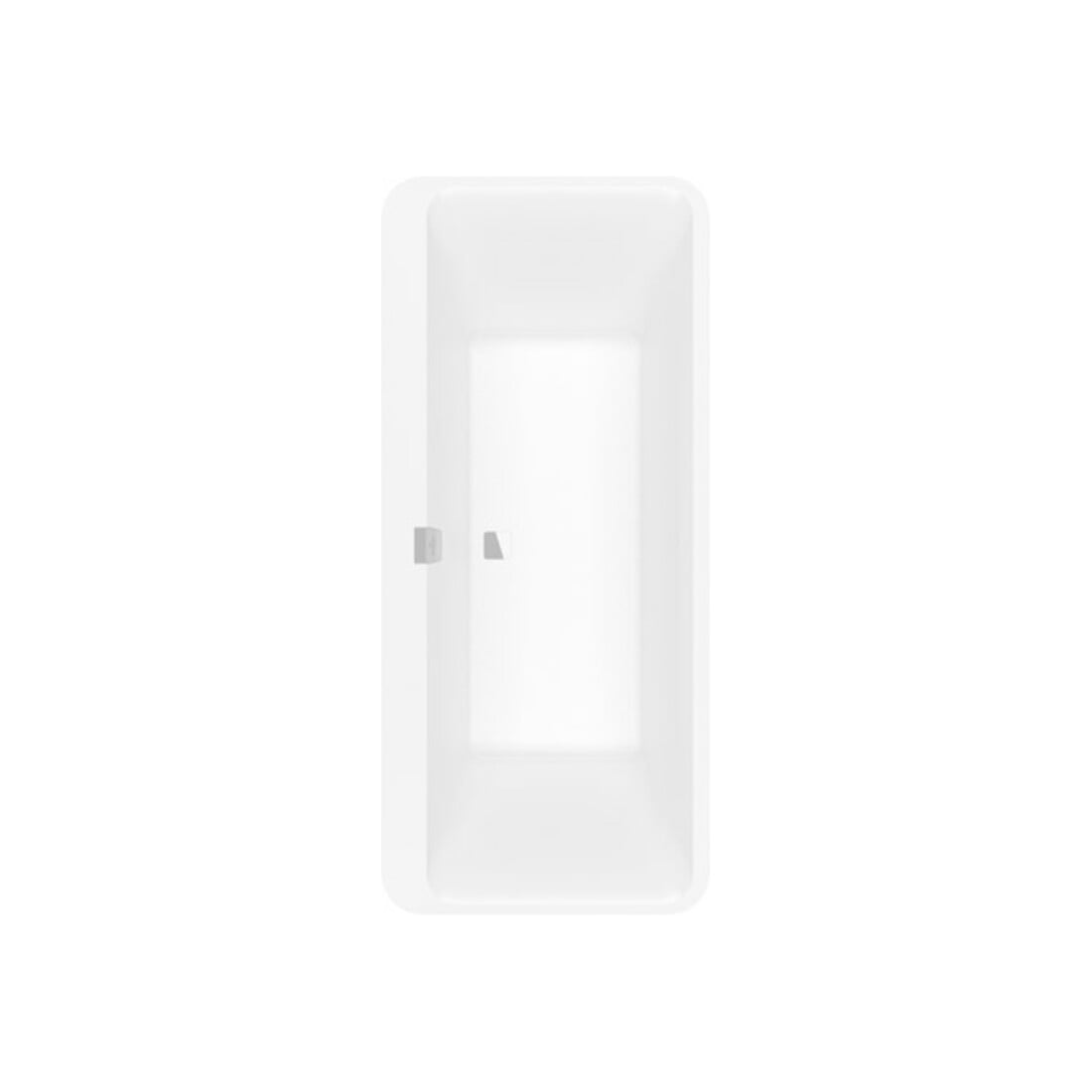 V&B Rechteck-Badewanne Squaro Edge 12 Duo 180x80cm, AL m, freist., m Sch., st. wh.