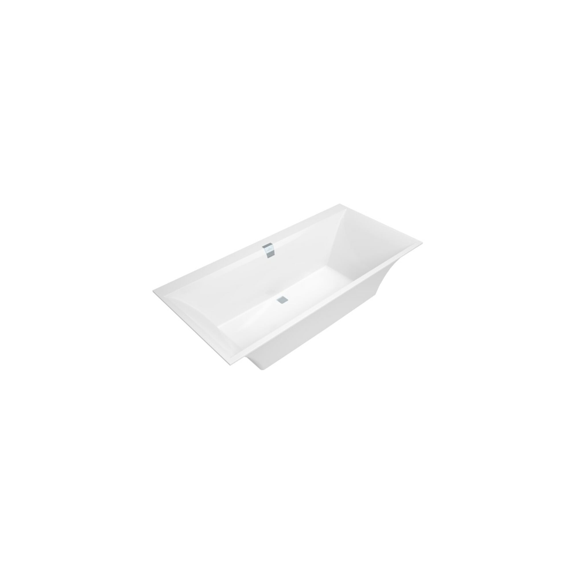 V&B Rechteck-Badewanne Squaro Edge 12 Duo 190x90cm, weiß, Ablauf mittig ; Villeroy & Boch