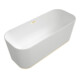 V&B Rechteck-Freistehwanne FINION 170x70cm, EM, Des-Ring, st. white, gold-1