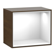 V&B Regalmodul Finion 41,8x35,6x27cm, Reg glo wh., wal veneer