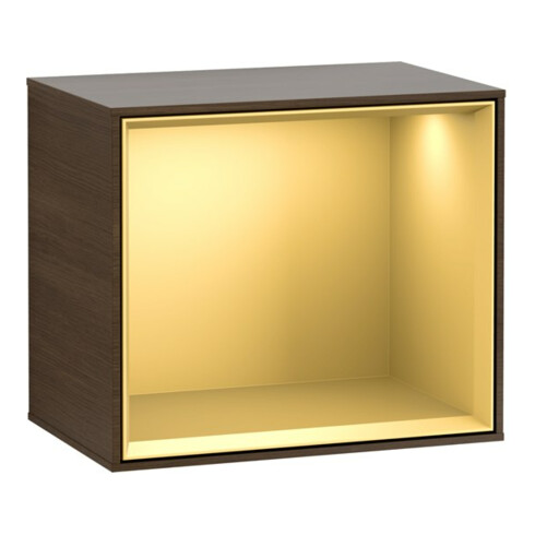 V&B Regalmodul Finion 41,8x35,6x27cm, Reg gol m, Walnut veneer