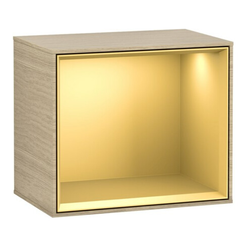 V&B Regalmodul Finion 41,8x35,6x27cm, Reg gol Matt, Oak Veneer