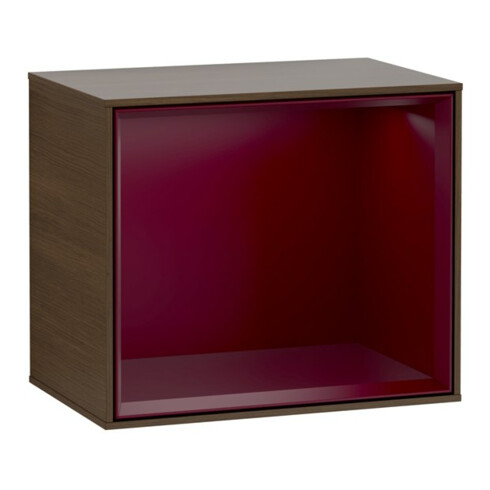 V&B Regalmodul Finion 41,8x35,6x27cm, Reg Peo m, Walnut veneer