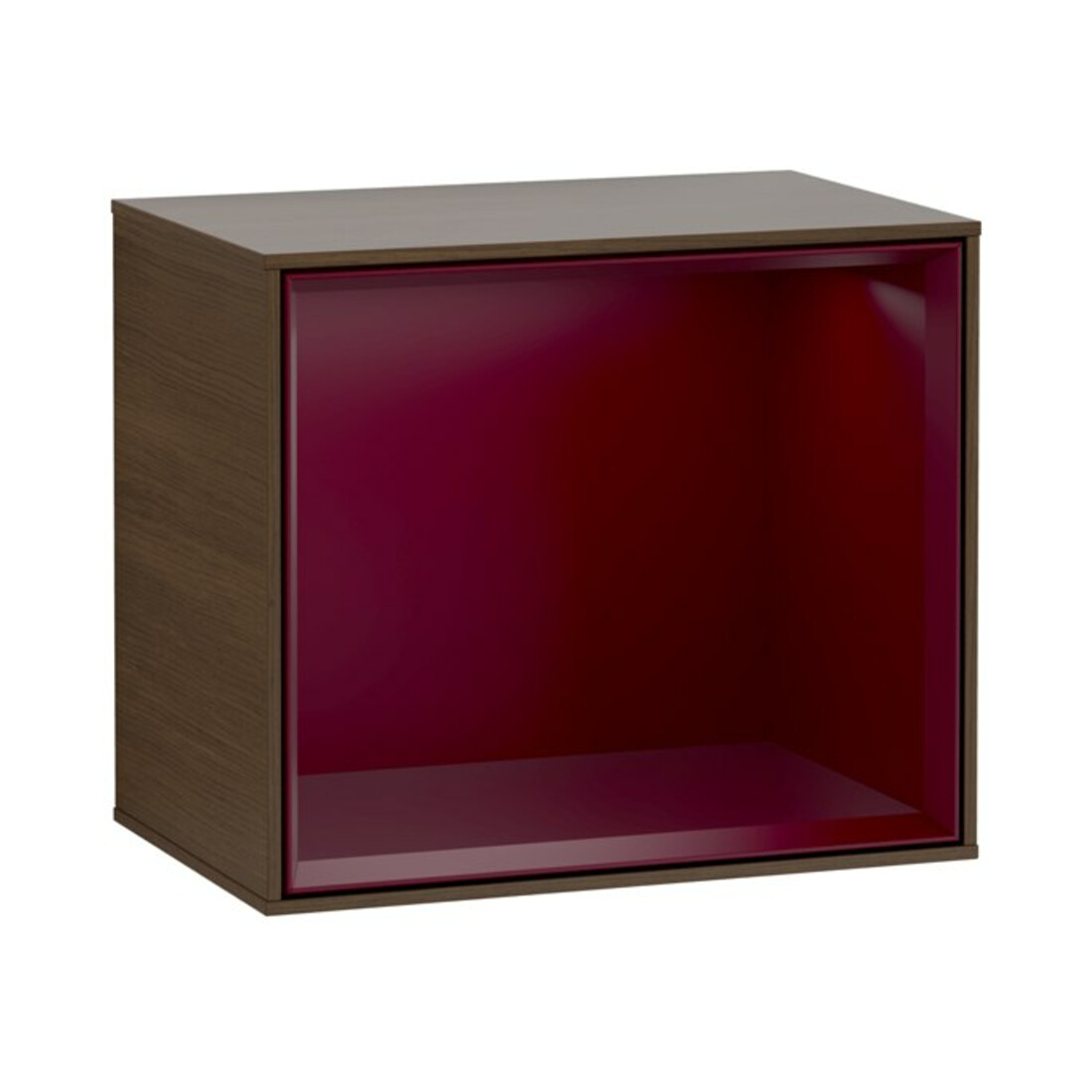 V&B Regalmodul Finion 41,8x35,6x27cm, Reg Peo m, Walnut veneer