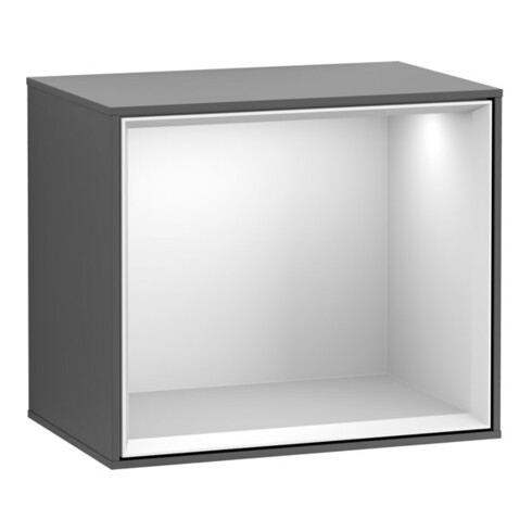 V&B Regalmodul Finion 41,8x35,6x27cm, Reg wh. m, Anthrac. matt