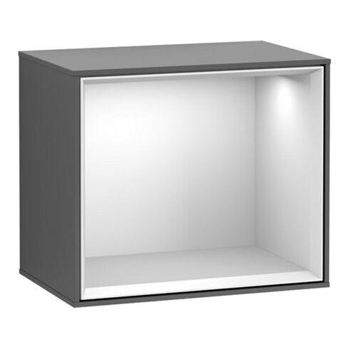 V&B Regalmodul Wandbeleuchtung Finion 41,8x35,6x27cm, Reg bla m, si Gr m Lac