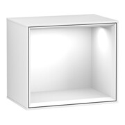 V&B Regalmodul Wandbeleuchtung Finion 41,8x35,6x27cm, Reg glo wh., glo wh. Lac
