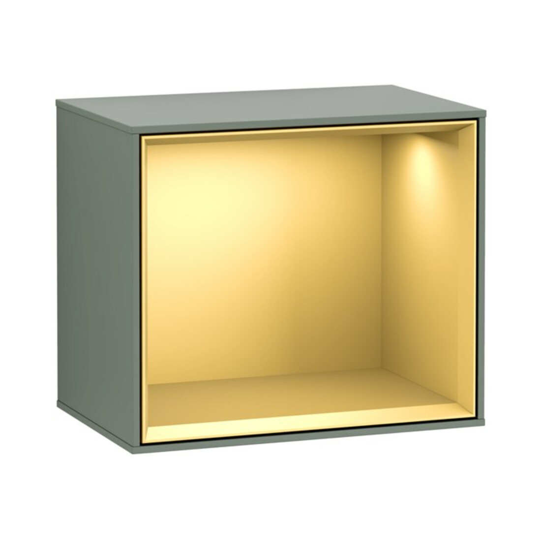 V&B Regalmodul Wandbeleuchtung Finion 41,8x35,6x27cm, Reg gol m, Oli. m Lac