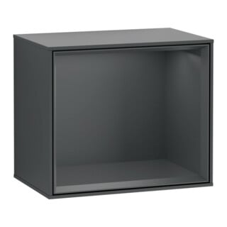 V&B Regalmodul Wandbeleuchtung Finion 41,8x35,6x27cm, Reg md bl., md bl. m Lac