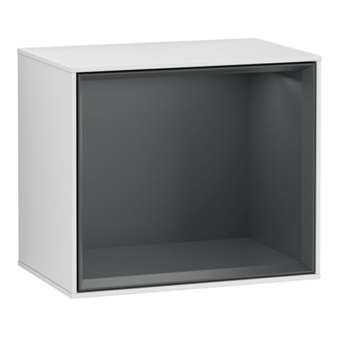 V&B Regalmodul Wandbeleuchtung Finion 41,8x35,6x27cm, Reg md bl., wh. m Lac
