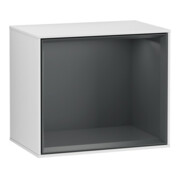V&B Regalmodul Wandbeleuchtung Finion 41,8x35,6x27cm, Reg md bl., wh. m Lac