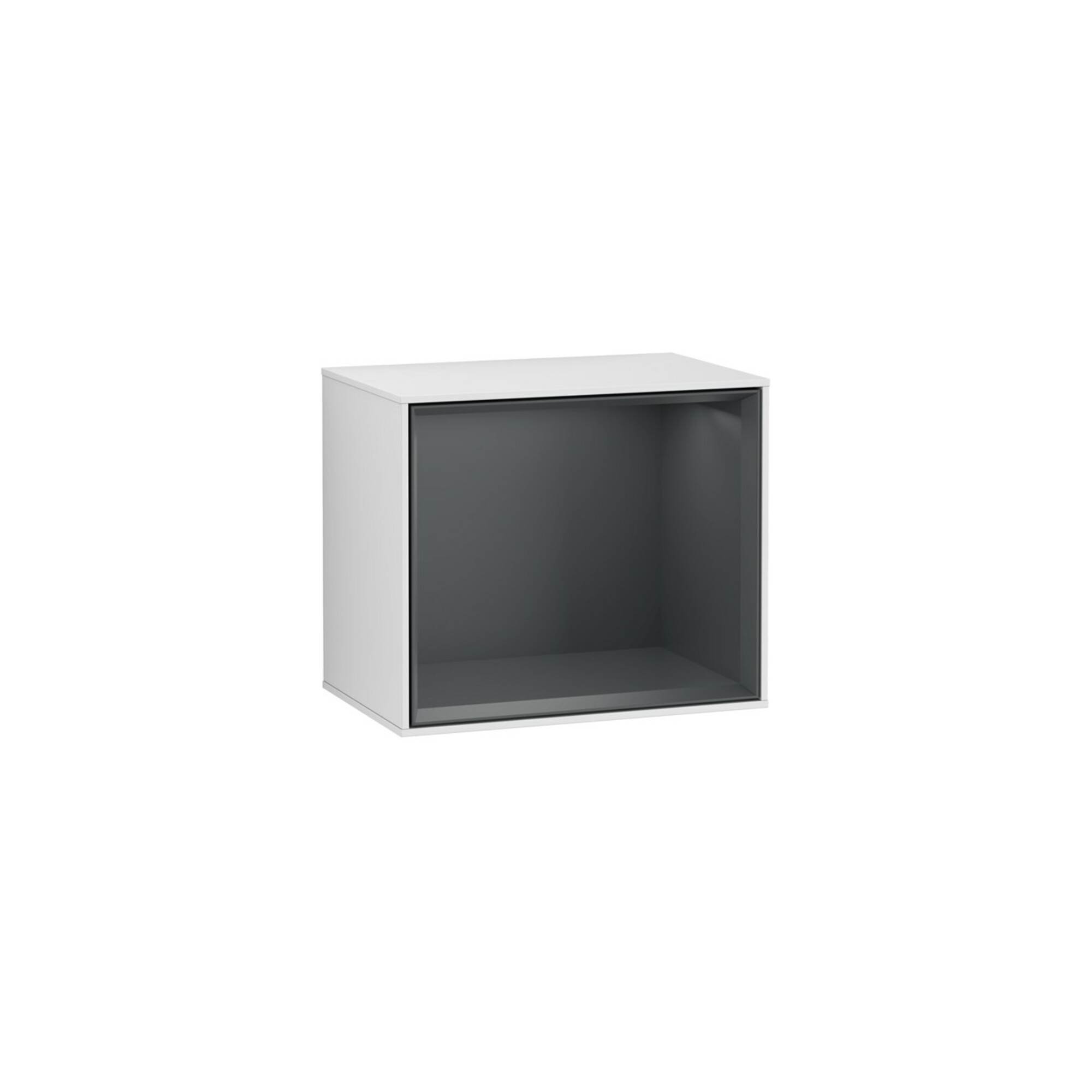 V&B Regalmodul Wandbeleuchtung Finion 41,8x35,6x27cm, Reg md bl., wh. m Lac ; Villeroy & Boch