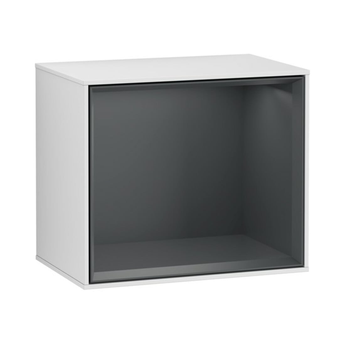 V&B Regalmodul Wandbeleuchtung Finion 41,8x35,6x27cm, Reg md bl., wh. m Lac