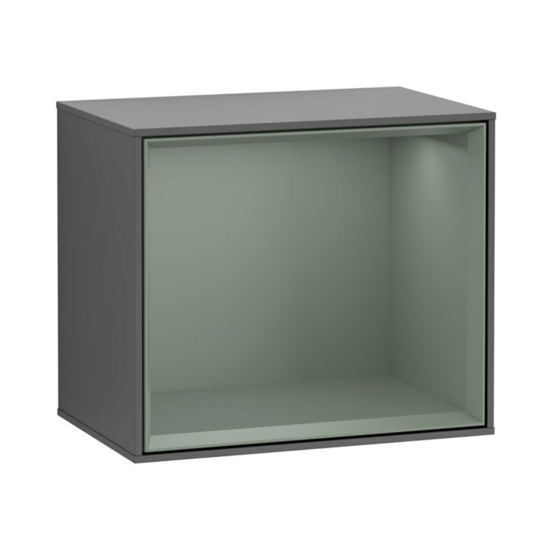 V&B Regalmodul Wandbeleuchtung Finion 41,8x35,6x27cm, Reg Oli. m, Anthrac. m