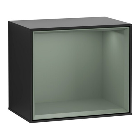 V&B Regalmodul Wandbeleuchtung Finion 41,8x35,6x27cm, Reg Oli. m, bla m Lac