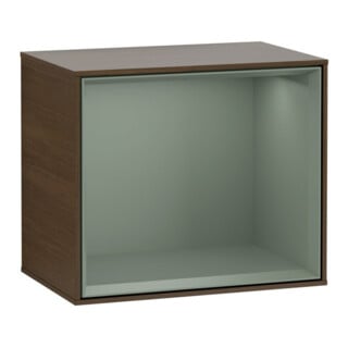 V&B Regalmodul Wandbeleuchtung Finion 41,8x35,6x27cm, Reg Oli. m, wal veneer